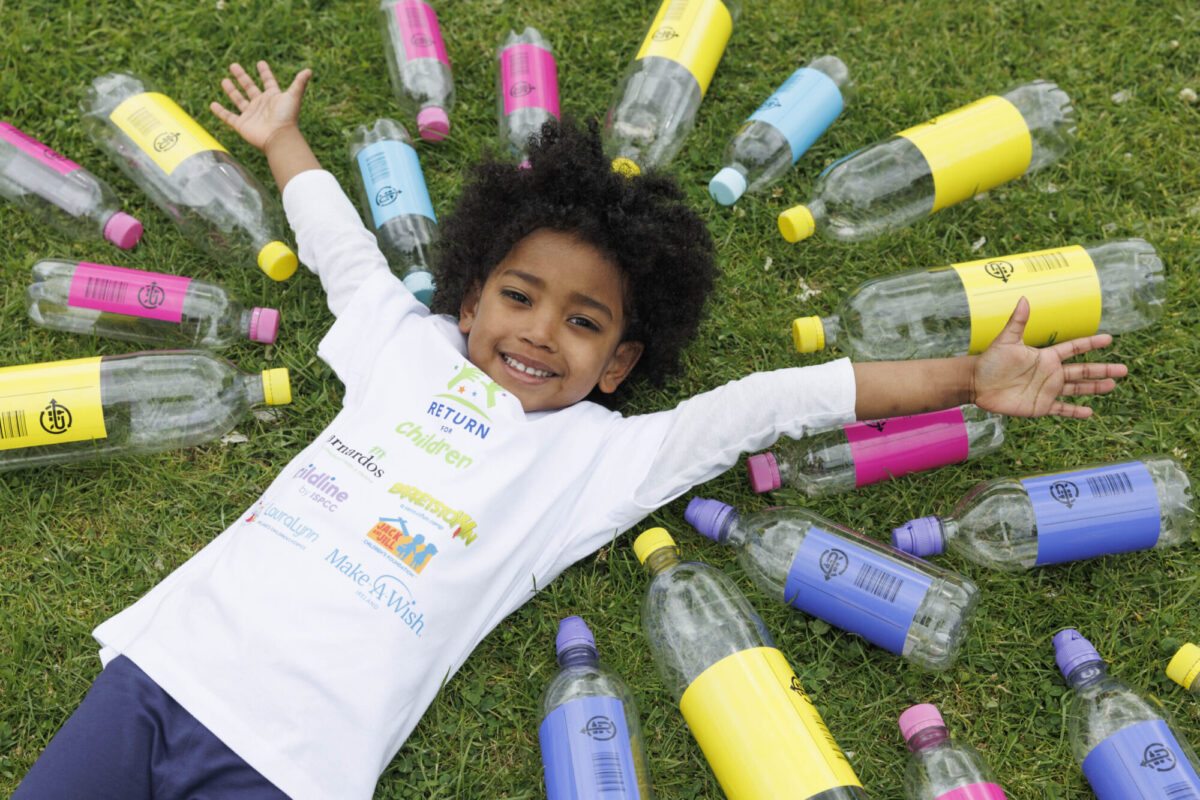 Aychin Pitse (Age 4) is pictured at the announcement of ‘Return for Children’, a new charity fundraising initiative in partnership between Re-turn and six of Ireland’s national children’s charities - Barnardos Ireland, Barretstown, Childline by ISPCC, Jack and Jill, LauraLynn Children’s Hospice, and Make-A-Wish Ireland. ‘Return for Children’ will provide attendees at participating events with the option to donate their bottle and can deposits at designated Re-turn bins. All proceeds collected will be shared with all the charities.