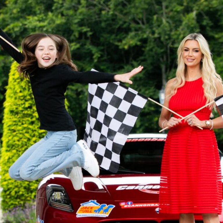 Girl Jumping in the air at Cannonball Ireland