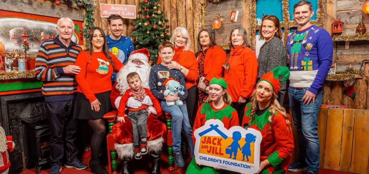 Rachel and Paul Moloney with son Rian (2) at The Santa Experience at the Jetland Shopping Centre Limerick