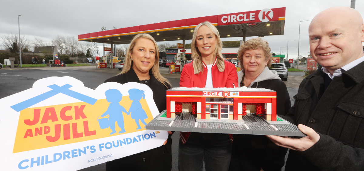 Alie Sheridan, Head of Fundraising in Jack and Jill, Stephanie Roche, Jack and Jill Liaison Nurse Manager Fiona Callaghan and Emmet Toft, Category Manager at Circle K Ireland.